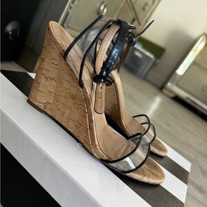 AQUAZZURA
Minimalist PVC & Leather Cork
Wedges